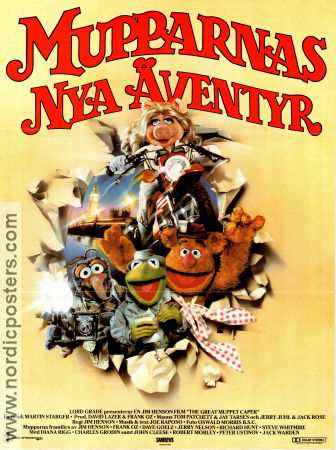 Mupparnas nya äventyr 1982 poster The Muppets Jim Henson Från TV
