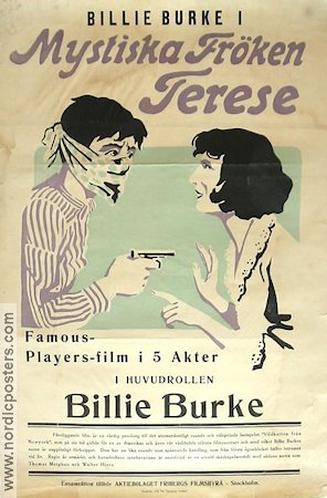 Mystiska fröken Terese 1917 poster Billie Burke