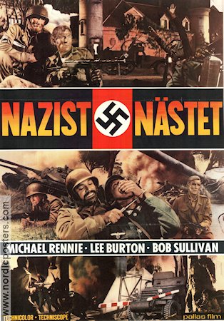 Nazistnästet 1968 poster Michael Rennie Lee Burton Leon Klimovsky Hitta mer: Nazi