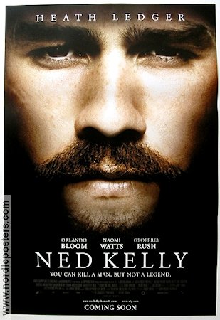 Ned Kelly 2003 poster Heath Ledger Orlando Bloom Filmen från: Australia