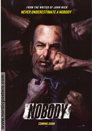 Nobody 2021 poster Bob Odenkirk Aleksey Serebryakov Connie Nielsen Ilya Naishuller