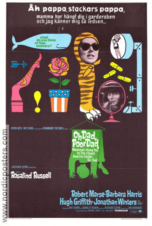 Oh Dad Poor Dad Mamma´s Hung You 1967 poster Rosalind Russell Robert Morse Barbara Harris Richard Quine Konstaffischer