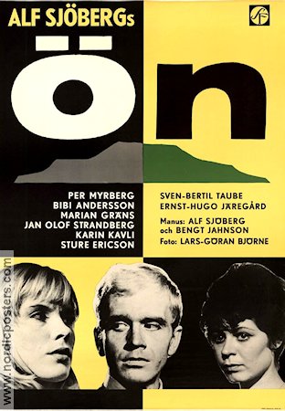 Ön 1966 poster Per Myrberg Bibi Andersson Marian Gräns Alf Sjöberg