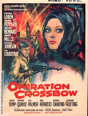Operation Crossbow 1965 poster Sophia Loren