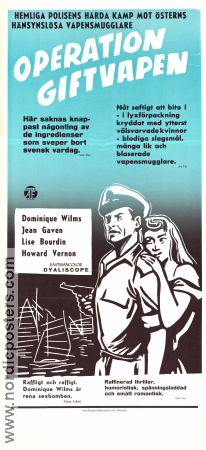 Operation giftvapen 1957 poster Dominique Wilms Lise Bourdin Jean Gaven André Pergament