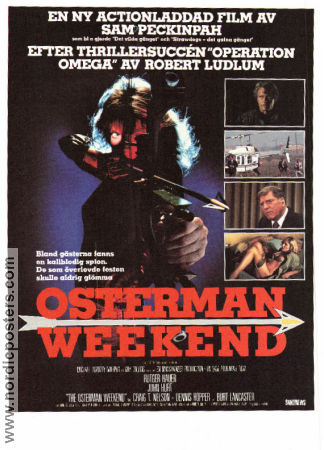 The Osterman Weekend 1983 poster Rutger Hauer Burt Lancaster Craig T Nelson Sam Peckinpah