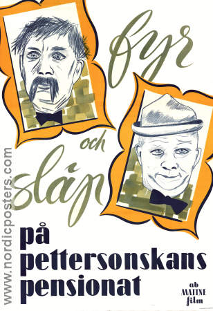 På Pettersonskans pensionat 1931 poster Fyrtornet och Släpvagnen Fy og Bi Carl Schenström Lau Lauritzen Danmark