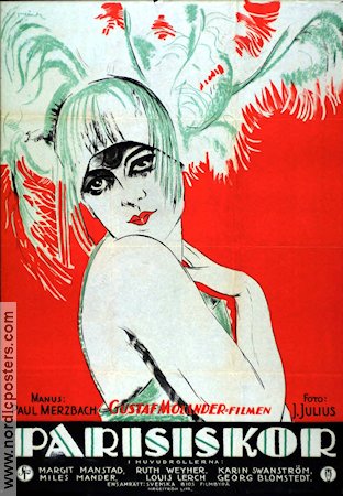 Parisiskor 1928 poster Margit Manstad Gustaf Molander Hitta mer: Film 100 Years Text: Paul Merzbach