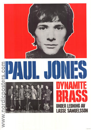 Paul Jones 1968 affisch Dynamite Brass Lasse Samuelsson Hitta mer: Manfred Mann Hitta mer: Concert poster Rock och pop