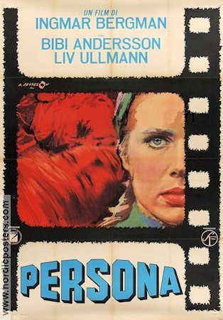 Persona 1966 poster Liv Ullmann Bibi Andersson Ingmar Bergman Affischkonstnär: Angelo Cesselon
