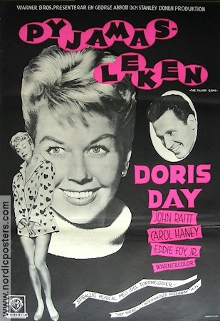 Pyjamasleken 1958 poster Doris Day John Raitt