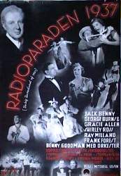 Radioparaden 1937 1937 poster Benny Goodman George Burns