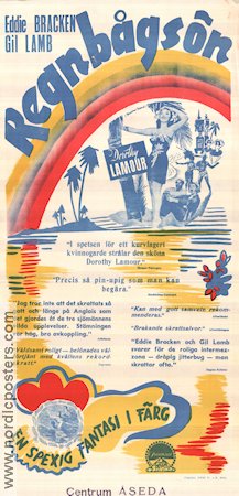 Regnbågsön 1944 poster Dorothy Lamour