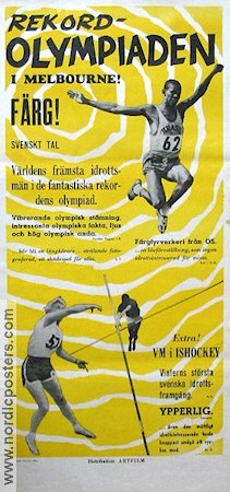 Rekordolympiaden Melbourne 1956 poster Filmen från: Australia Olympiader Sport