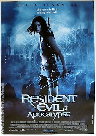 Resident Evil: Apocalypse 2004 poster Milla Jovovich Sienna Guillory Eric Mabius Alexander Witt