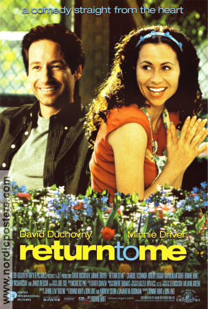 Return to Me 2000 poster David Duchovny Minnie Driver Bonnie Hunt