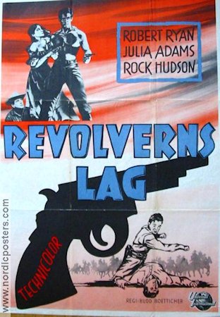 Revolverns lag 1953 poster Rock Hudson