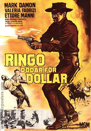Ringo dödar för dollar 1967 poster Mark Damon Affischkonstnär: Walter Bjorne