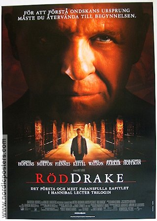 Röd drake 2002 poster Anthony Hopkins Edward Norton Ralph Fiennes Brett Ratner Hitta mer: Hannibal Lecter