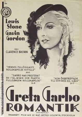 Romantik 1930 poster Greta Garbo Lewis Stone
