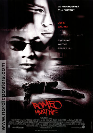 Romeo Must Die 2000 poster Jet Li Aaliyah Isaiah Washington Andrzej Bartkowiak Asien