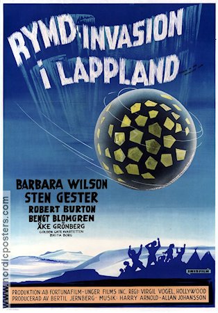 Rymdinvasion i Lappland 1959 poster Barbara Wilson Åke Grönberg