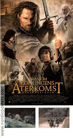 Sagan om konungens återkomst 2003 poster Elijah Wood Ian McKellen Cate Blanchett Viggo Mortensen Orlando Bloom Peter Jackson Hitta mer: Lord of the Rings