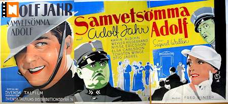 Samvetsömma Adolf 1936 poster Adolf Jahr Karin Albihn Weyler Hildebrand Eric Rohman art Hitta mer: Large poster