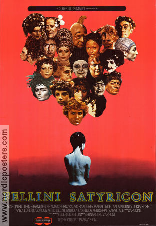 Satyricon 1969 poster Martin Potter Hiram Keller Max Born Federico Fellini Konstaffischer