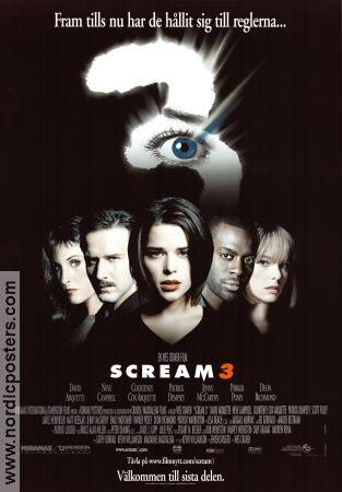 Scream 3 2000 poster David Arquette Neve Campbell Courteney Cox Wes Craven