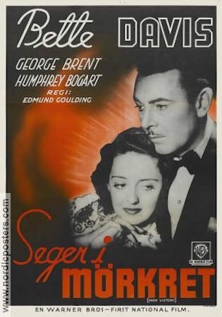 Seger i mörkret 1939 poster Bette Davis George Brent Humphrey Bogart