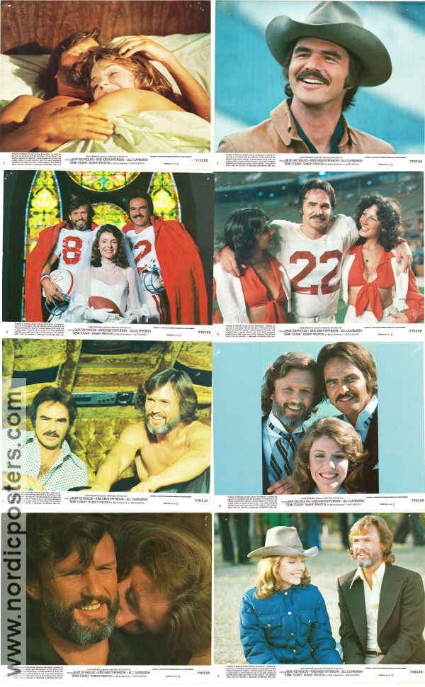 Semi-tough 1977 lobbykort Burt Reynolds Kris Kristofferson Jill Clayburgh Michael Ritchie