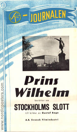 SF-journalen Stockholms Slott 1944 poster Prins Wilhelm Dokumentärer