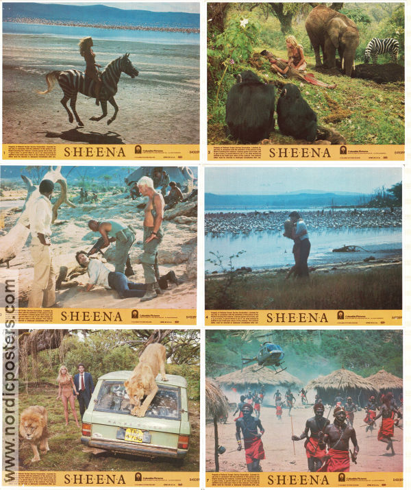 Sheena 1984 lobbykort Tanya Roberts Ted Wass Donovan Scott John Guillermin Hitta mer: Africa