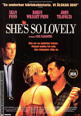 She´s So Lovely 1997 poster Sean Penn John Travolta Robin Wright Penn Nick Cassavetes Dans