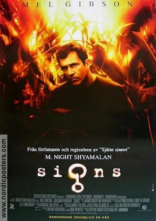 Signs 2002 poster Mel Gibson Joaquin Phoenix Rory Culkin M Night Shyamalan