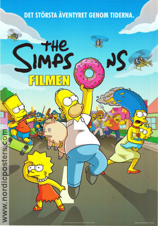 The Simpsons filmen 2007 poster Matt Groening Animerat Mat och dryck Från TV