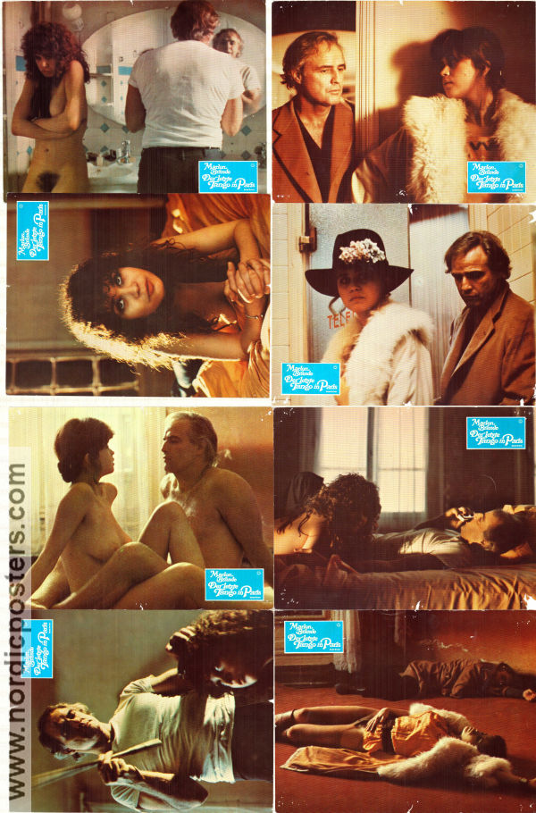 Sista tangon i Paris 1972 lobbykort Marlon Brando Maria Schneider Maria Michi Bernardo Bertolucci Romantik