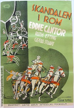 Skandalen i Rom 1934 poster Eddie Cantor Svärd och sandal