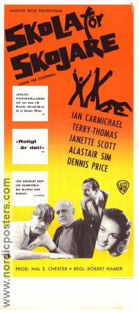 Skola för skojare 1960 poster Ian Carmichael Terry-Thomas Alastair Sim Janette Scott Robert Hamer