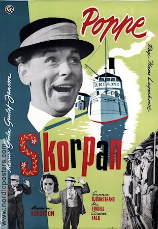 Skorpan 1956 poster Nils Poppe Marianne Bengtsson