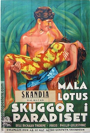 Skuggor i paradiset 1936 poster Mala Lotus Richard Thorpe