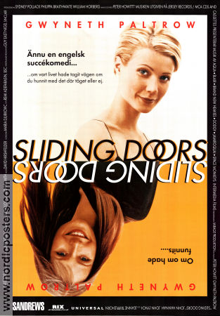 Sliding Doors 1998 poster Gwyneth Paltrow John Hannah John Lynch Peter Howitt Romantik