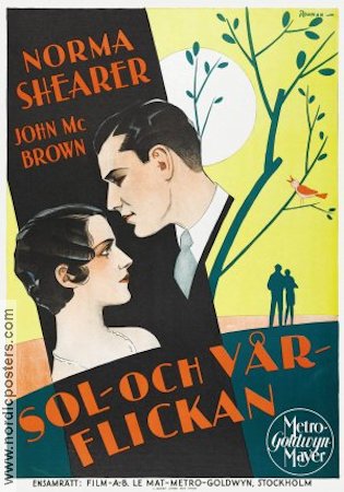Sol och vårflickan 1928 poster Norma Shearer John McBrown