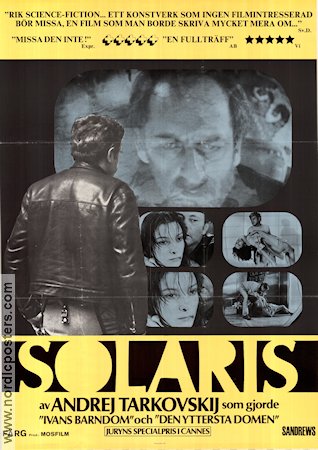 Solaris 1972 poster Natalya Bondarchuk Donatas Banionis Jüri Järvet Andrei Tarkovsky Text: Stanislaw Lem Ryssland