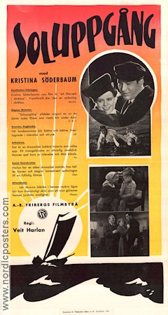 Soluppgång 1939 poster Kristina Söderbaum Frits von Dongen Philip Dorn Anna Dammann Veit Harlan