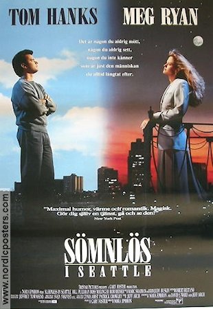 Sömnlös i Seattle 1993 poster Tom Hanks Meg Ryan Romantik