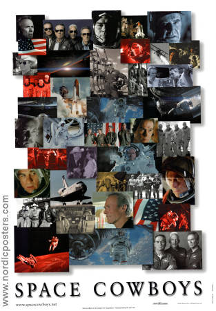 Space Cowboys 2000 poster Tommy Lee Jones James Garner Donald Sutherland Clint Eastwood Rymdskepp