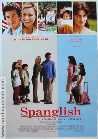 Spanglish 2004 poster Adam Sandler Tea Leoni Paz Vega James L Brooks