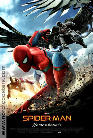 Spider-Man Homecoming 2017 poster Tom Holland Michael Keaton Robert Downey Jr Jon Watts Hitta mer: Marvel